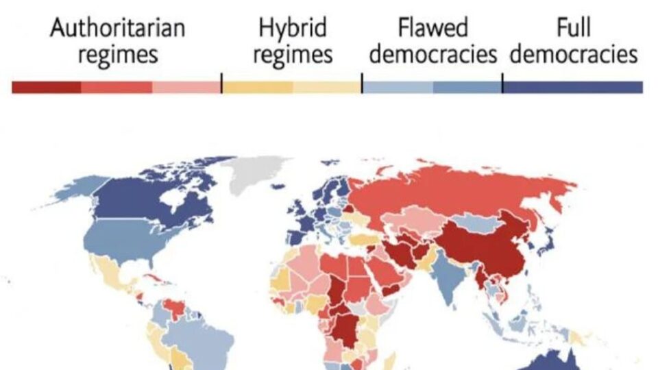 Economist Annual Democracy Index: The world’s most, and least, democratic countries in 2022