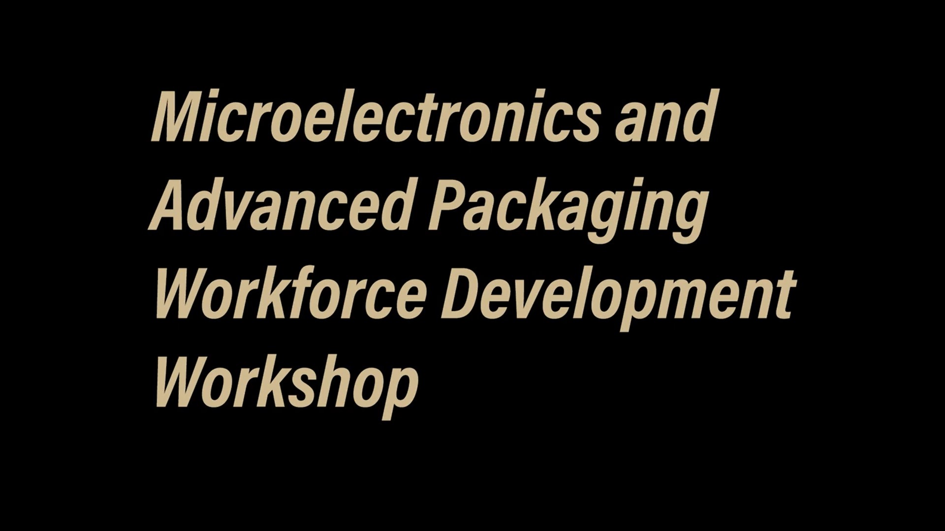 Microelectronics-Advanced-Packaging-Workshop