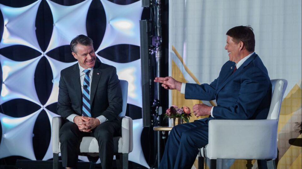 Senator Todd Young and Keith Krach at Tech Freedom Summit