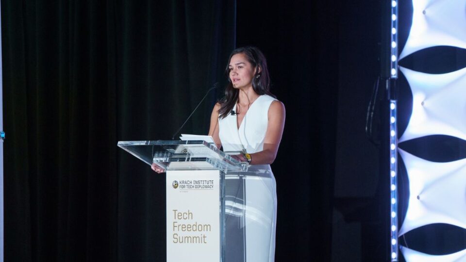 Krach Institute CEO, Michelle Giuda addresses Tech Freedom Summit