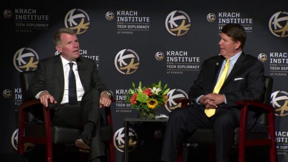Ambassador Nate Fick with Keith Krach