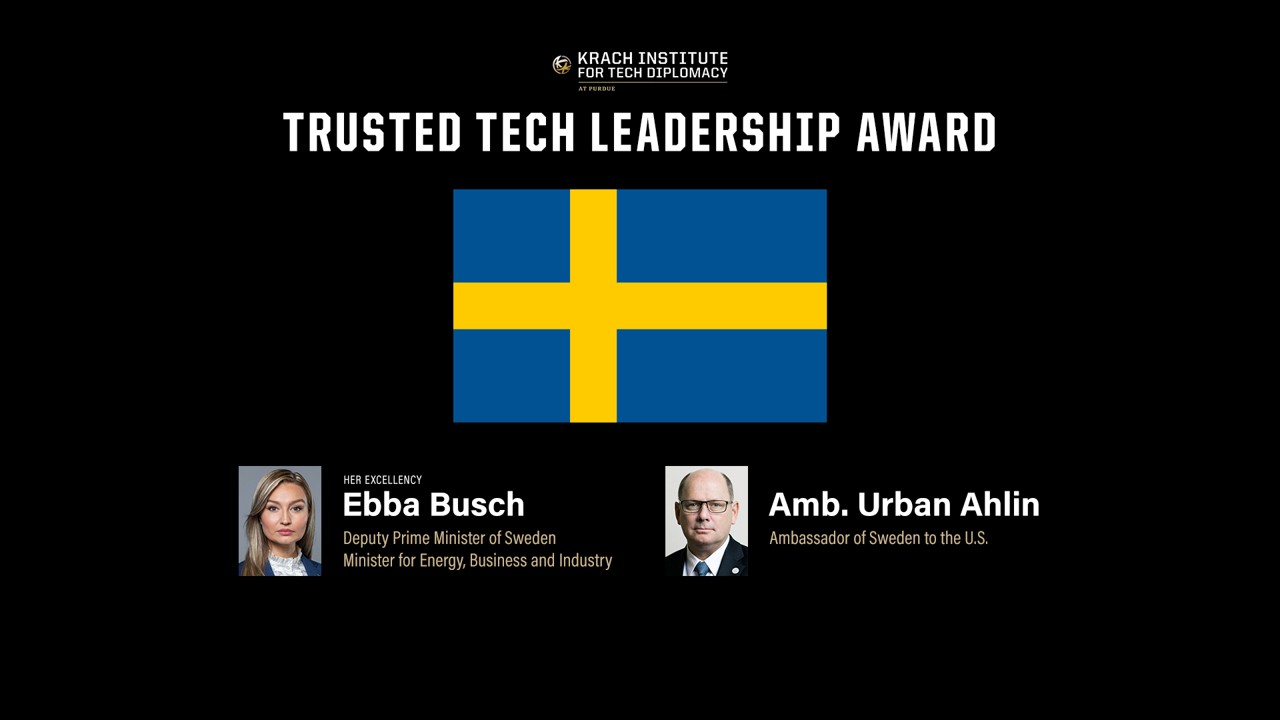 Trusted Tech Leadership Awards: Sweden a  Model for Trusted Technology & Transatlantic Partnership