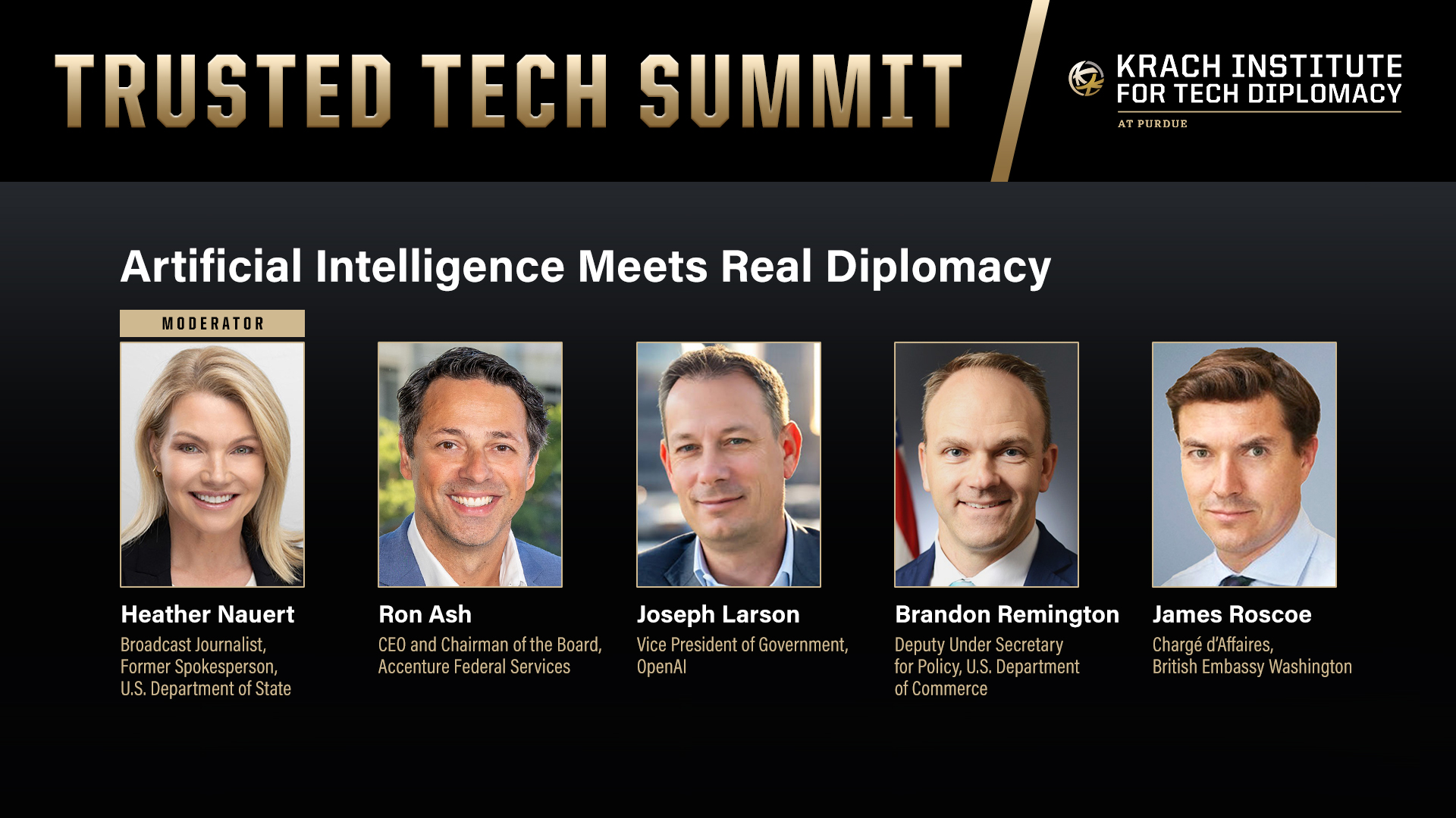 Panel 1: Artificial Intelligence Meets Real Diplomacy