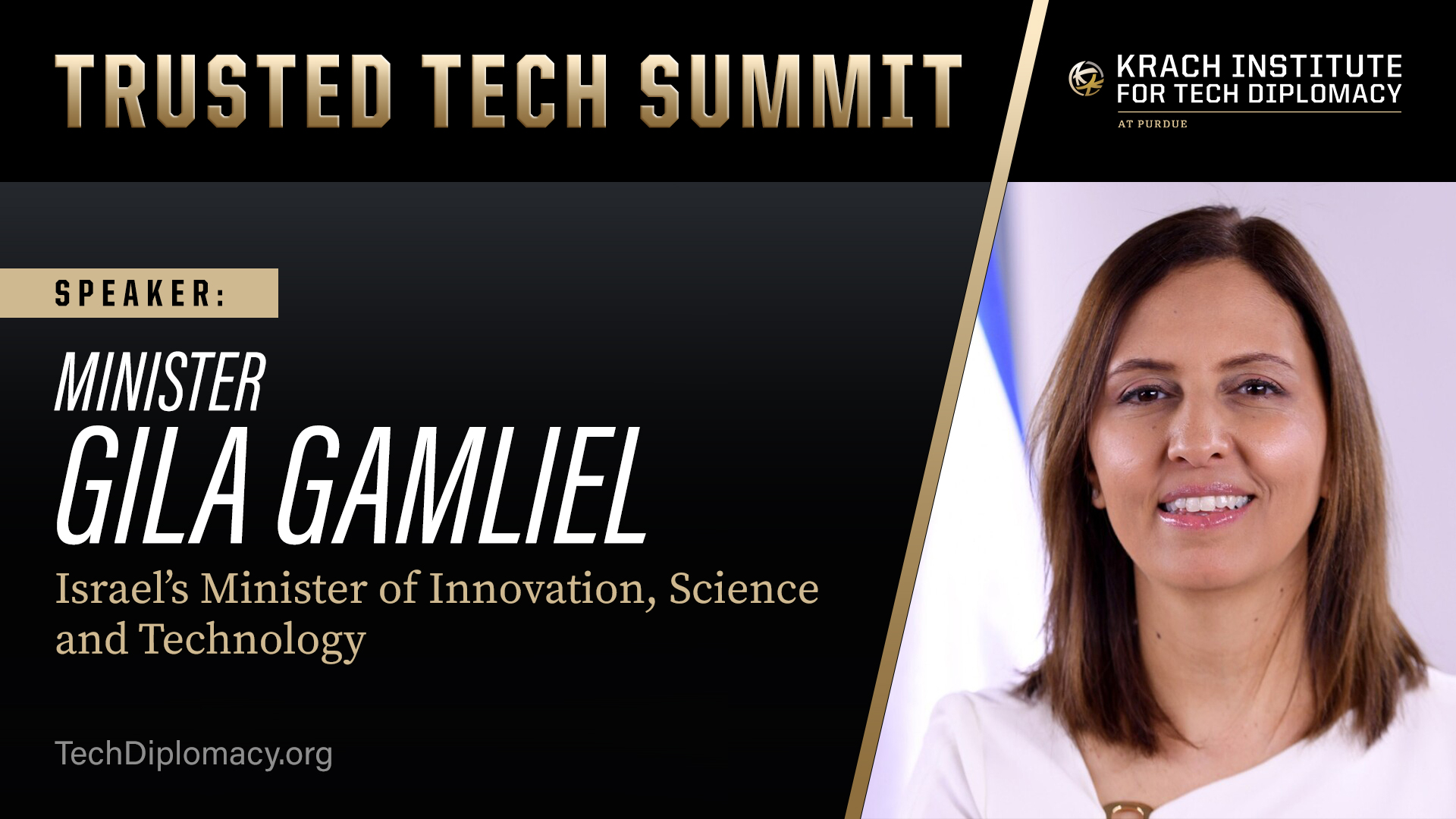 Israel’s Minister of Innovation Gila Gamliel Delivers Remarks at the 2025 Trusted Tech Summit Israel’s Minister of Innovation Gila Gamliel Delivers Remarks at the 2025 Trusted Tech Summit